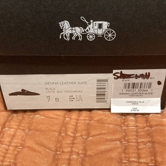 Coach sienna leather slides size 7 - Picture 5 of 5